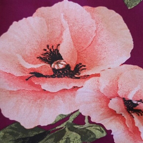 Lulus Women's Floral Ruffle Strap Fit & Flare Mini Formal Dress Burgundy Medium - Picture 12 of 16